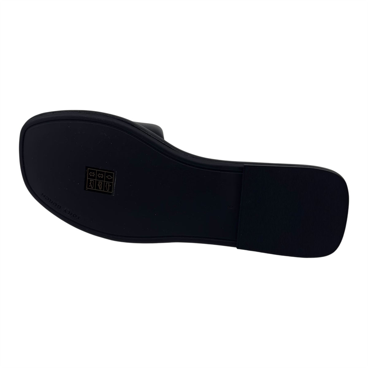 Tory Burch Double T Sport Slide Perfect Black Womens Nappa Leather Slide