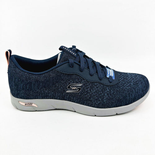 Skechers Arch Fit Refine Lavish Wish Navy Womens Size 6.5 Athletic Sneakers