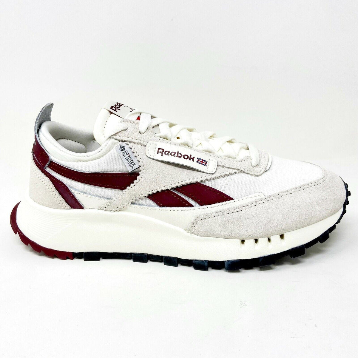 Reebok Classic Leather Legacy Gore-Tex Chalk Burgundy Mens Running Shoes H04996