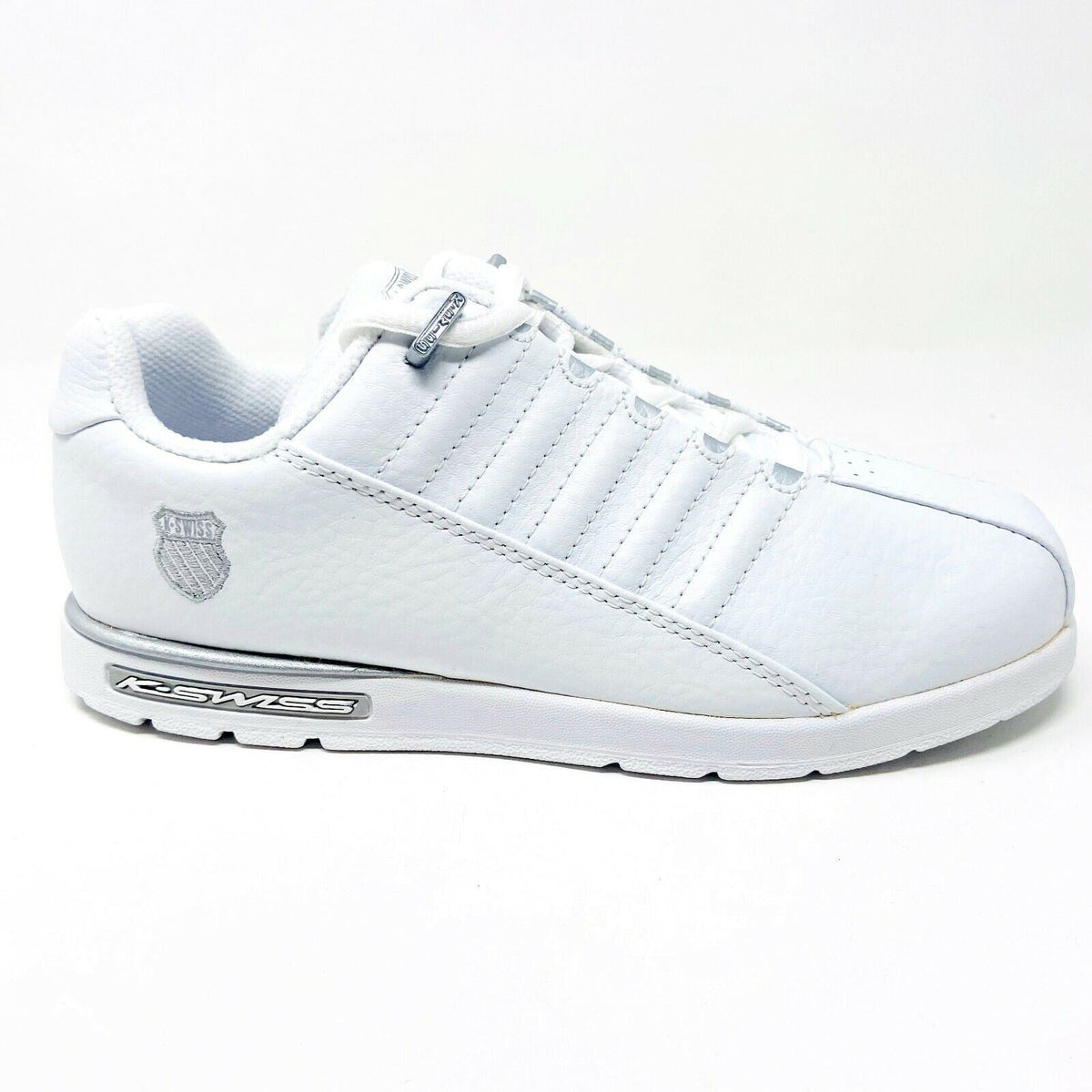 K-Swiss Denrock White Platinum Child Kids Casual Shoes 51281147