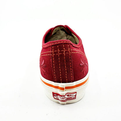 Vans Vault OG Authentic LX (Canvas Embroidery) Purple Red Mens Size 7.5