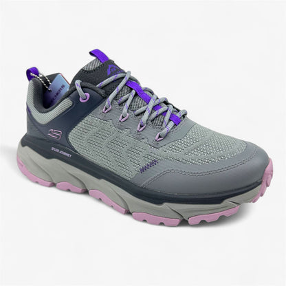 Skechers D'Lux Journey Marigold Charcoal Purple Womens Athletic Sneaker