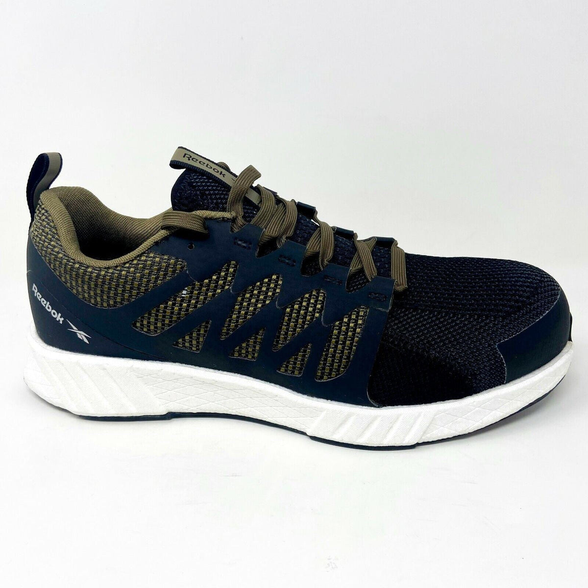 Reebok Work Fushion Flex Weave Sage Green Mens Extra Wide Composite Toe Shoes