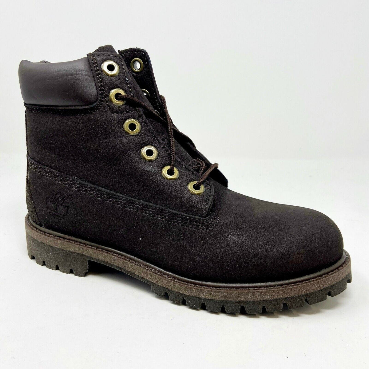 Timberland 6 inch Waterproof Brown Leather Kids Youth Outdoor Boots 34989