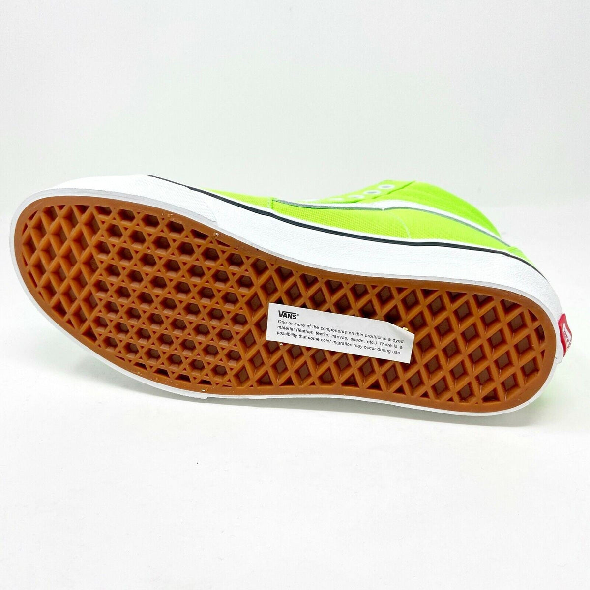 Vans SK8 Hi (Neon) Green Gecko True White Womens Casual Shoes
