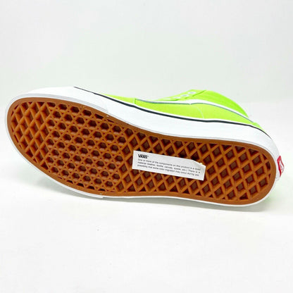 Vans SK8 Hi (Neon) Green Gecko True White Womens Casual Shoes