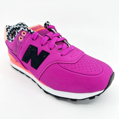 New Balance 574 Classics Magenta Black Kids Running Sneakers KL574A3P