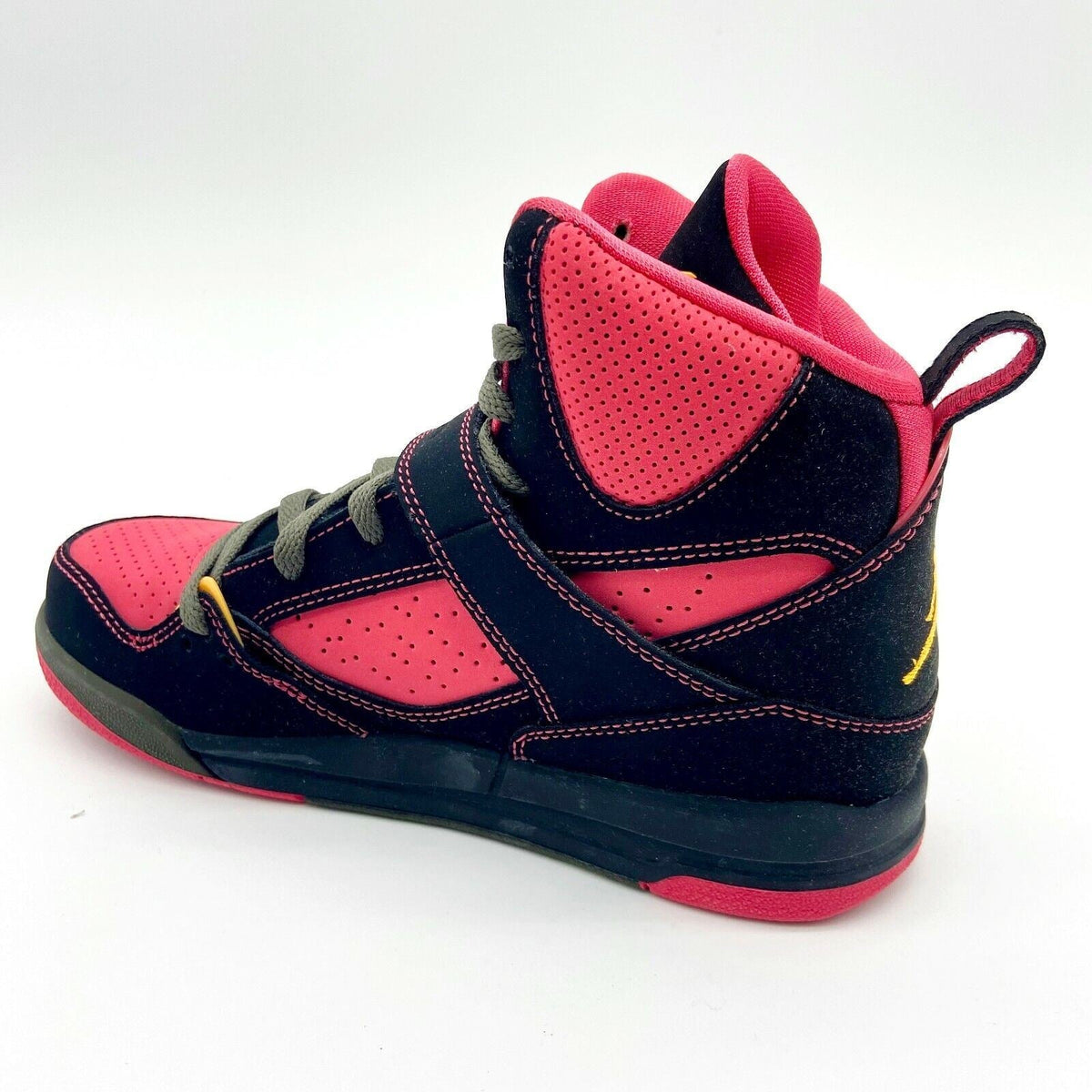 Jordan Flight 45 High PS Black Laser Orange Kids Sneakers 524863 026