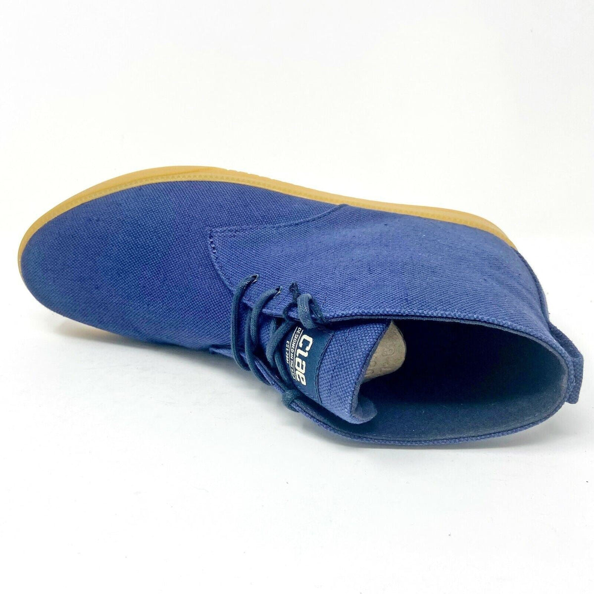 Clae Strayhorn Textile Deep Navy Canvas Mens Premium Sneakers