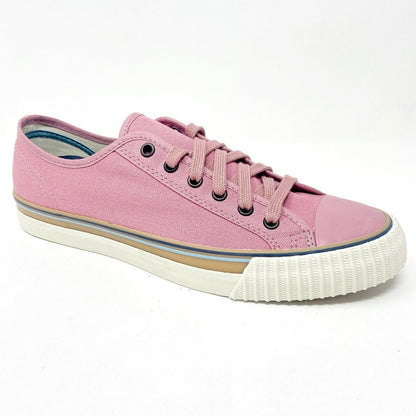 PF Flyers Center Lo Riess Pastel Pink White Womens Retro Sneakers PM11CL3K