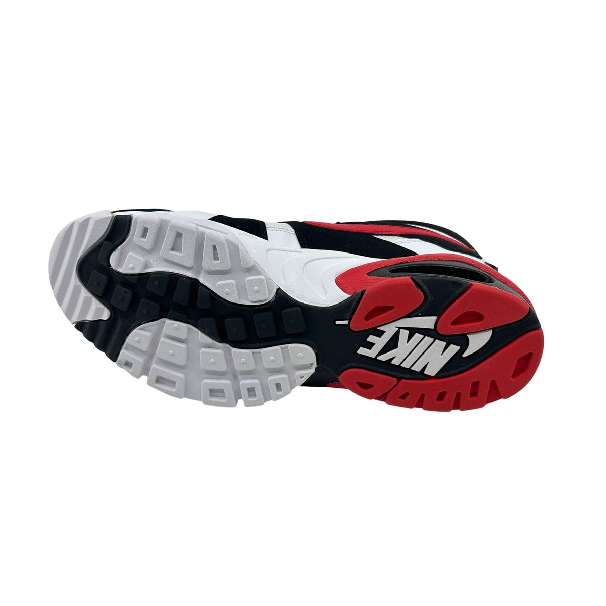Nike Air Diamond Fury '96 White University Red Black Mens Athletic Sneaker