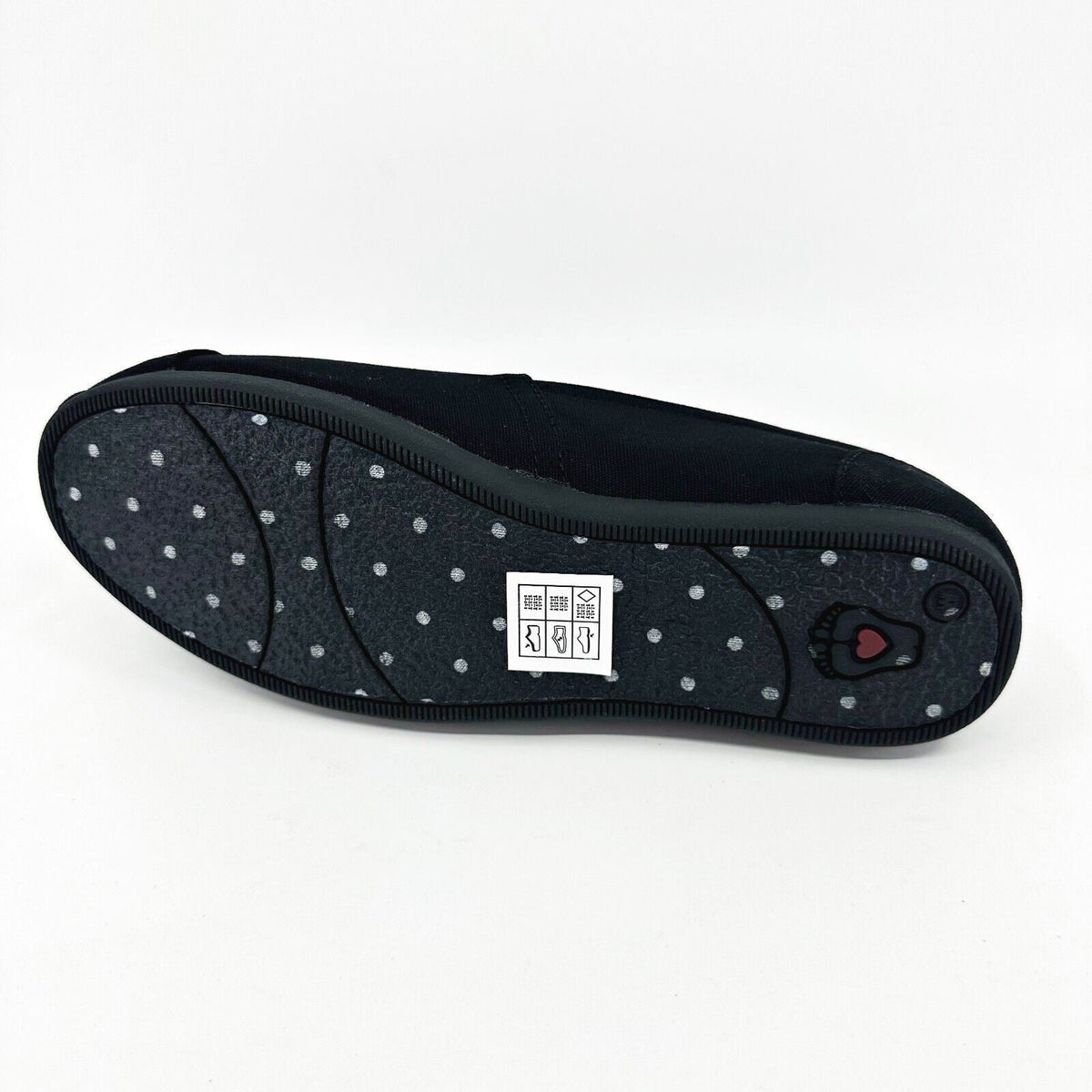 Skechers Bobs Plush Peace & Love Black Womens Wide Memory Foam Flats Shoes