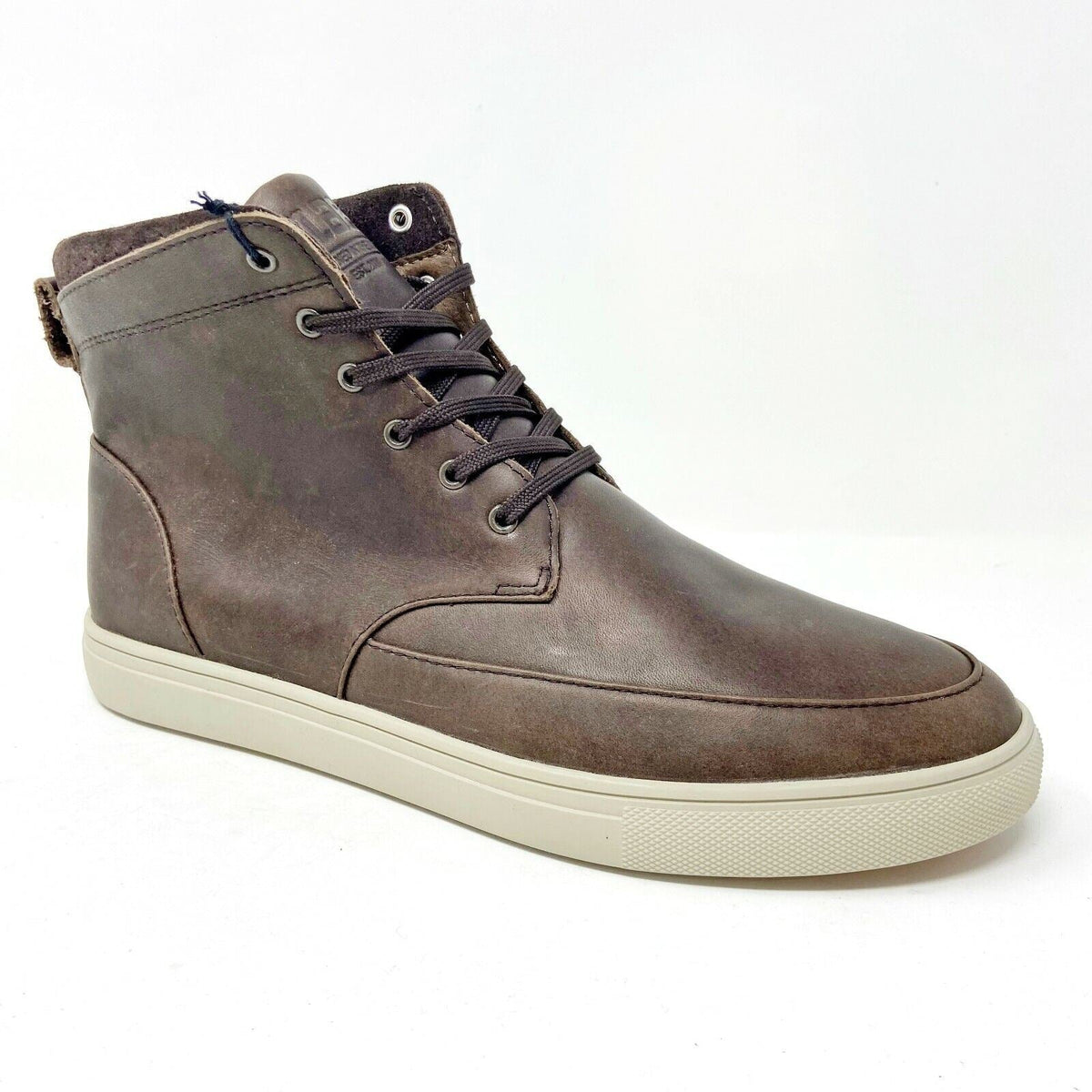 Clae Hamilton SP Umber Leather Mens Mid  Casual Sneakers