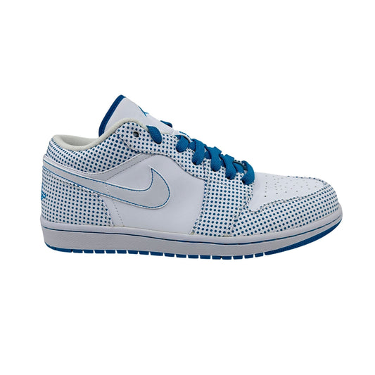 Jordan 1 Phat Low White Laser Blue Mens Athletic Sneaker
