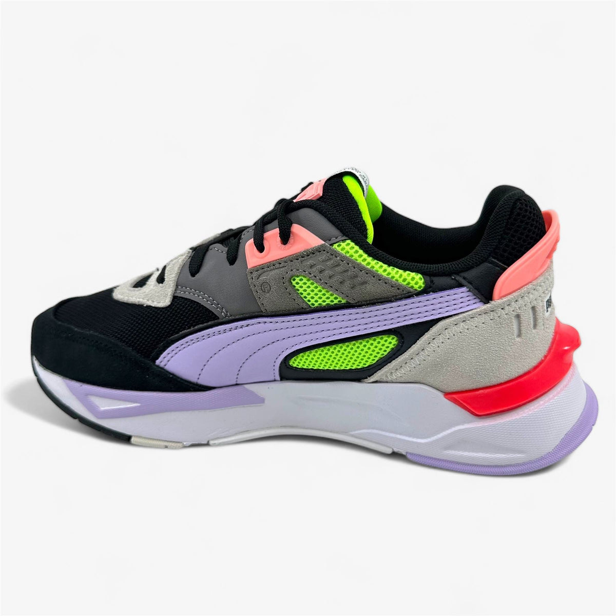 PUMA Mirage Sport Remix Black Light Lavender Womens Athletic Sneaker
