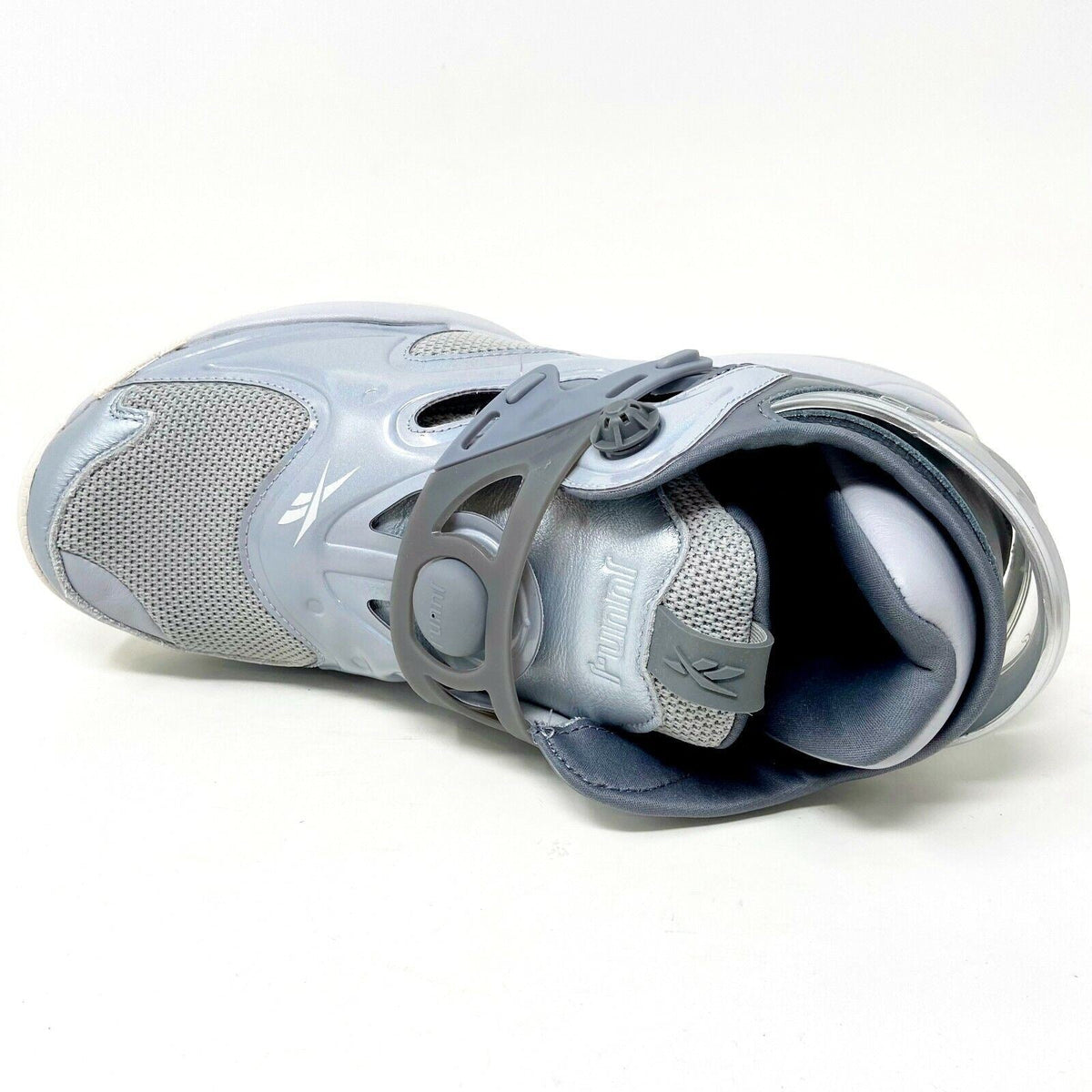 Reebok x JUNN J  Pump Court Cold Grey Metallic Mens Basketball Sneakers H69060
