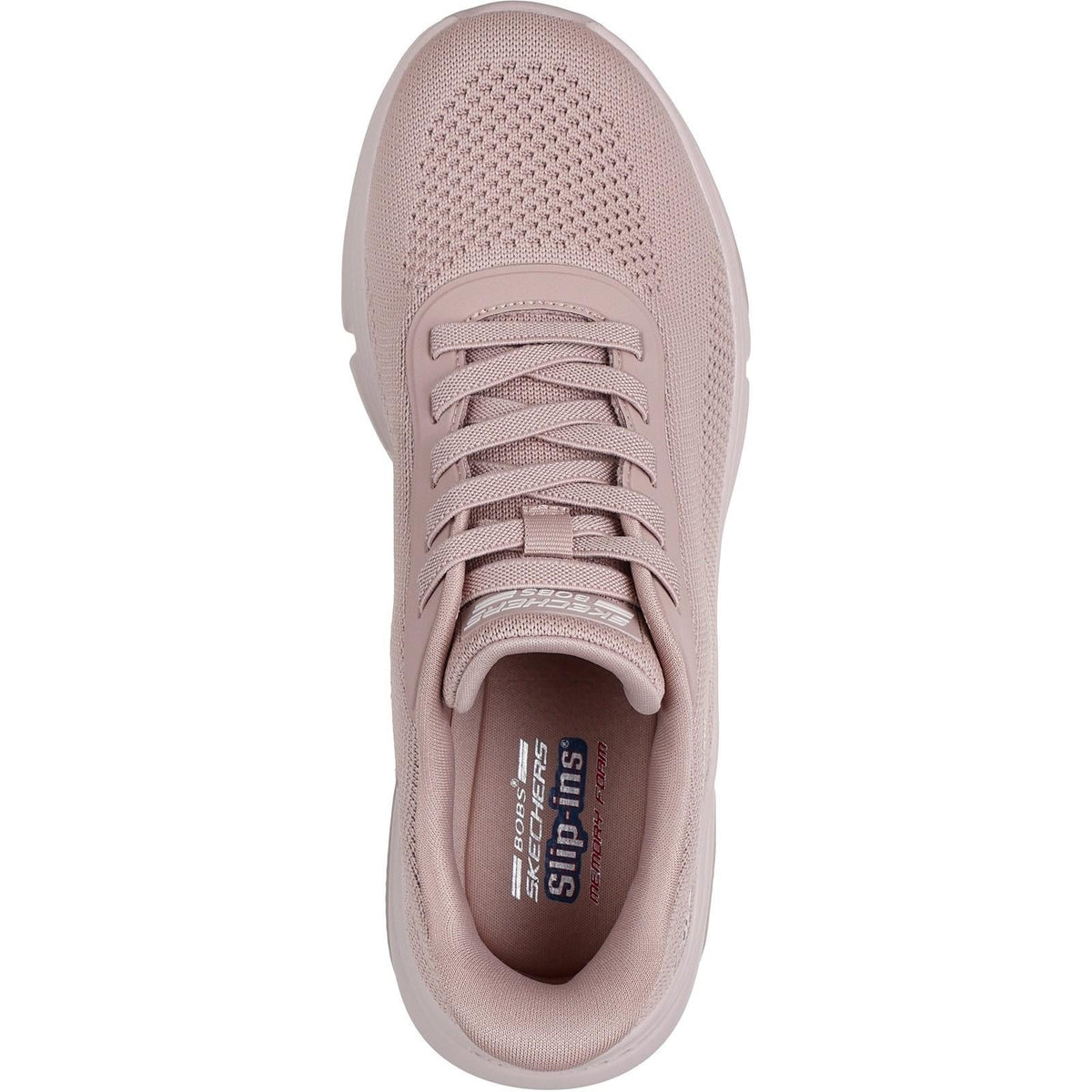 Women's Wide Fit Skechers 117587 Slip-ins Bobs Sport Sparrow Flex Trainers