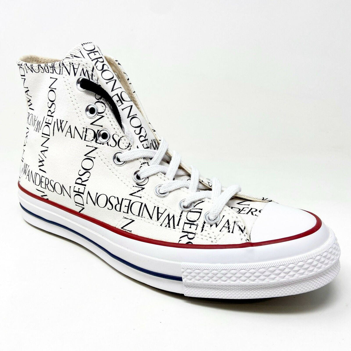 Converse Chuck 70 Hi Grid JW Anderson White Black Insign Mens Sneakers 160808C