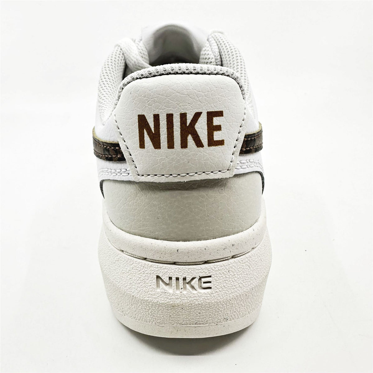 Nike Court Vision Alta White Archeo Brown Light Bone Womens Athletic Sneaker