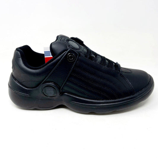 K-Swiss Chilton Triple Black Mens Athletic Shoe Sneakers 00406 001