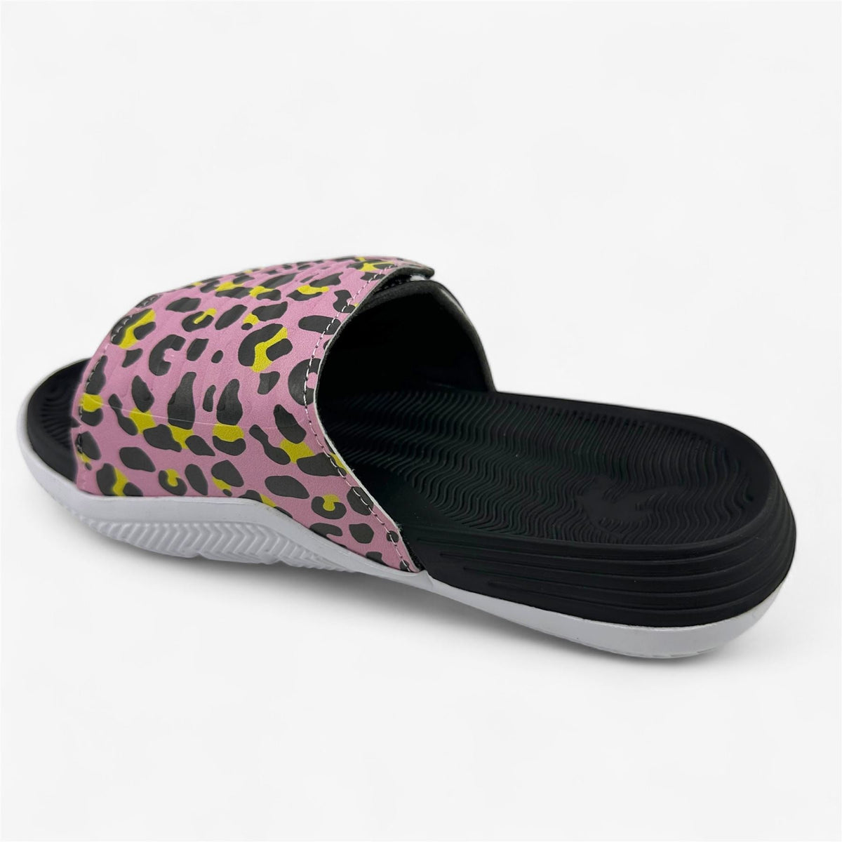 AND1 Nothin But Net Pink Leopard Kids Girls Sandal Slide