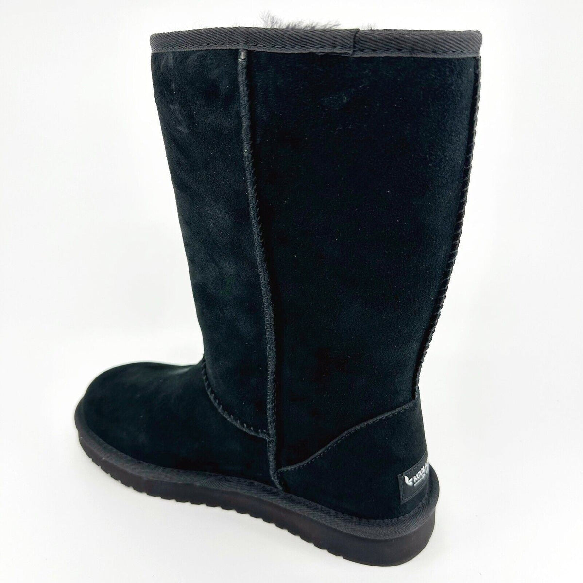 Koolaburra by UGG Koola Tall Black Womens Faux Fur Suede Shearling Boots