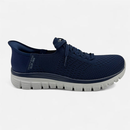 Skechers Graceful First Blush Navy Womens Casual Slip Ins Sneaker