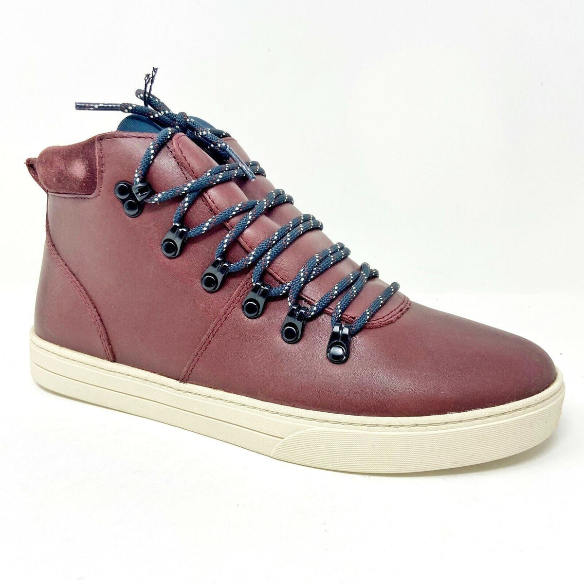 Clae Grant Oxblood Leather Mens Premium Casual Sneakers