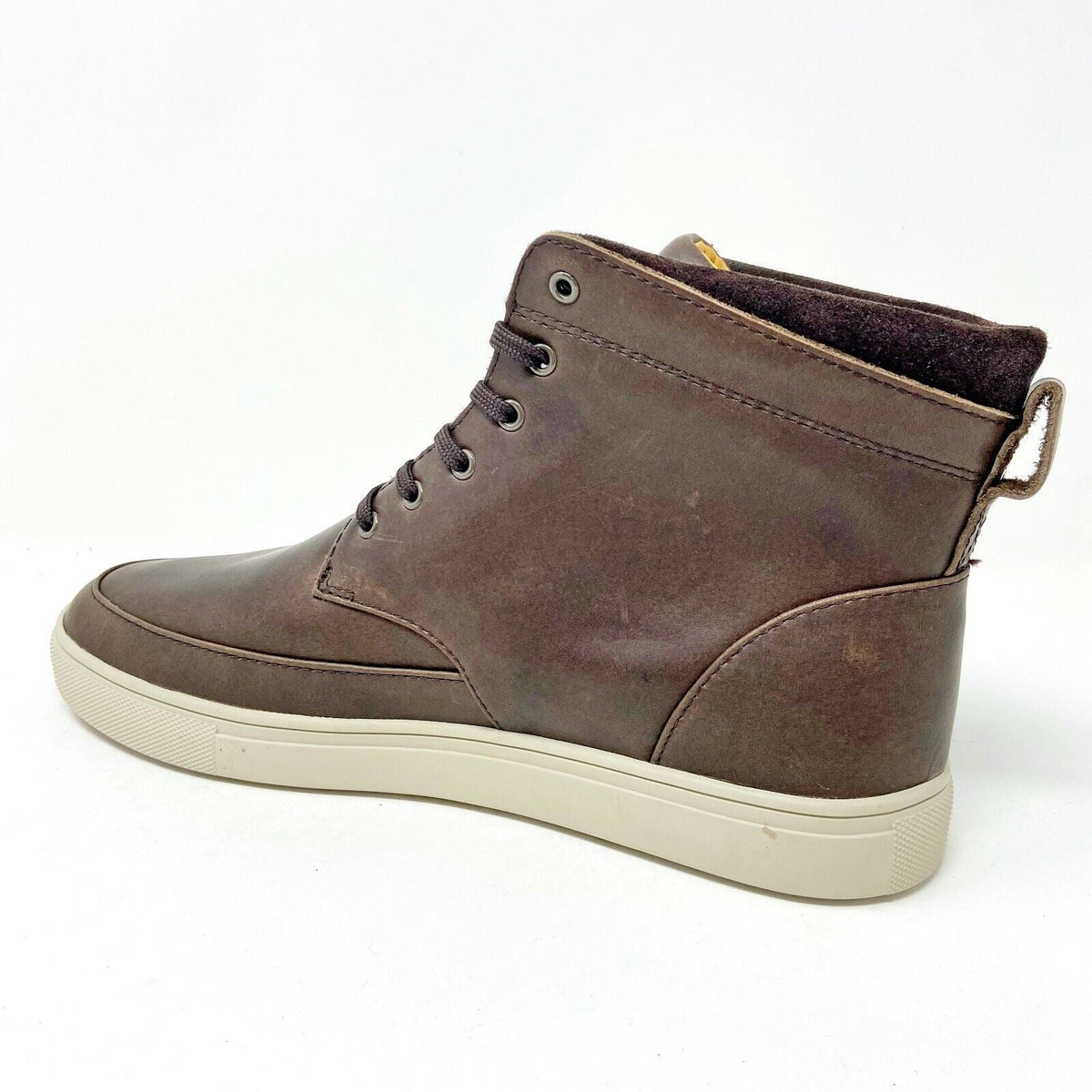 Clae Hamilton SP Umber Leather Mens Mid  Casual Sneakers
