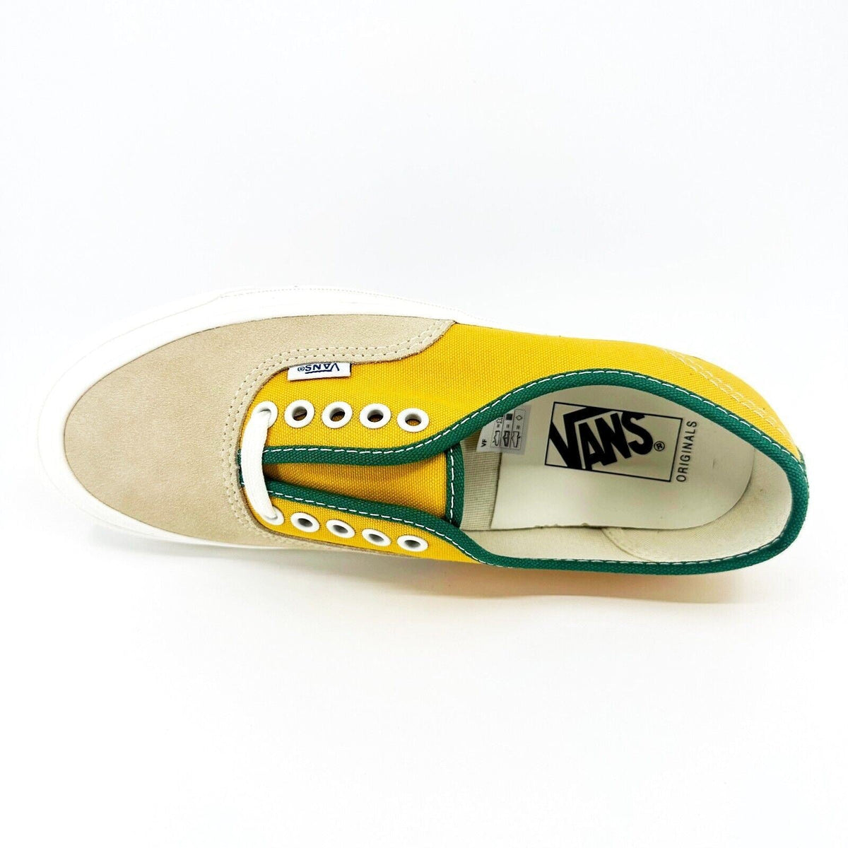 Vans Vault OG Authentic LX (Suede Canvas) Bright Marigold Marshmallow Mens Shoe