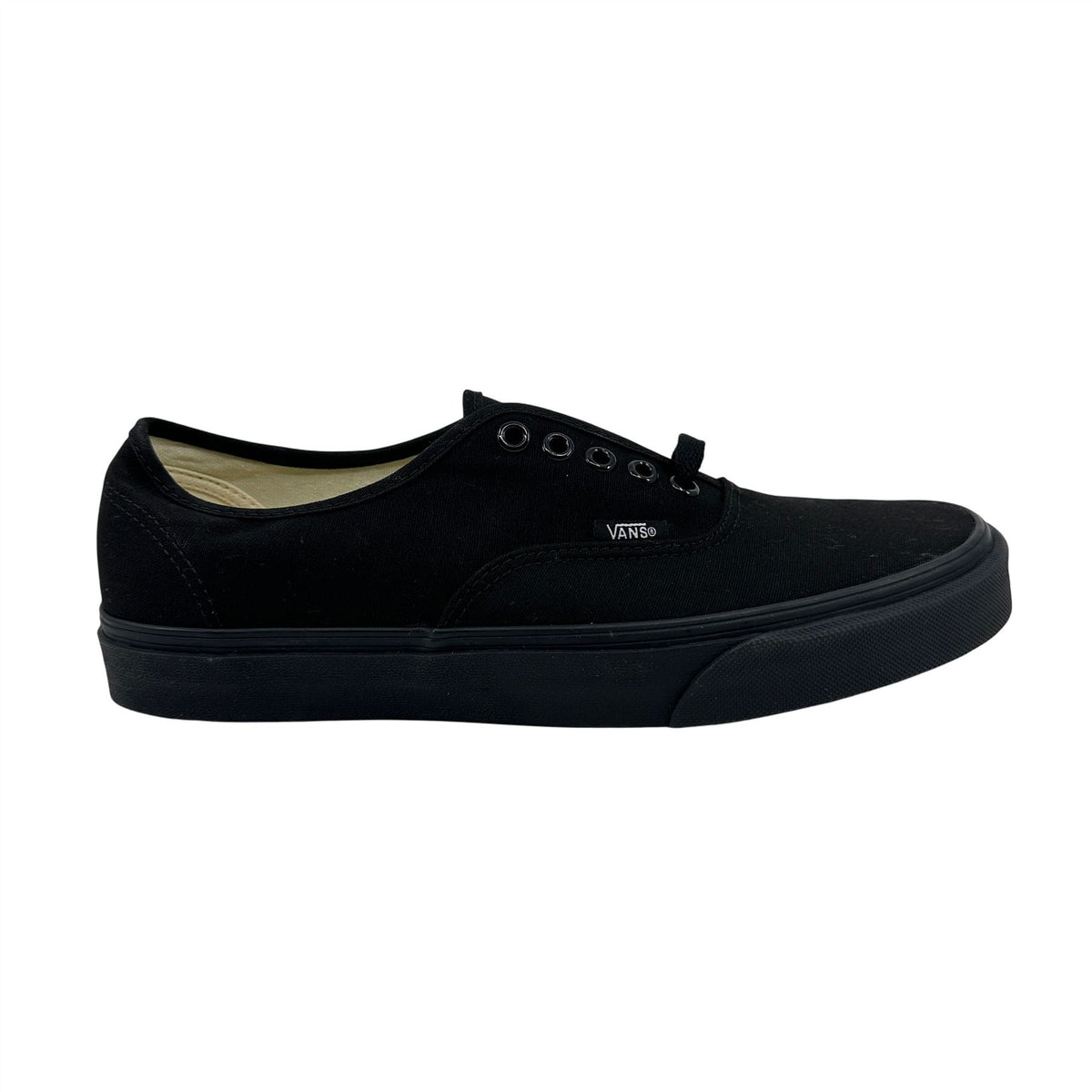 VANS Authentic Triple Black Mens Athletic Sneaker