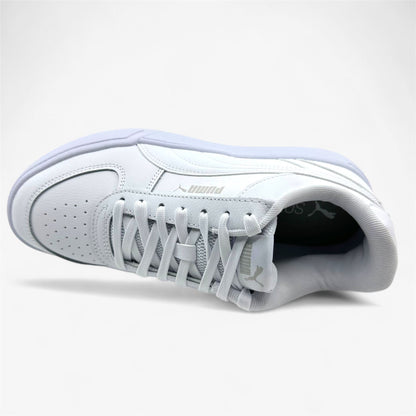 PUMA Caven White Gray Violet Mens Athletic Sneaker
