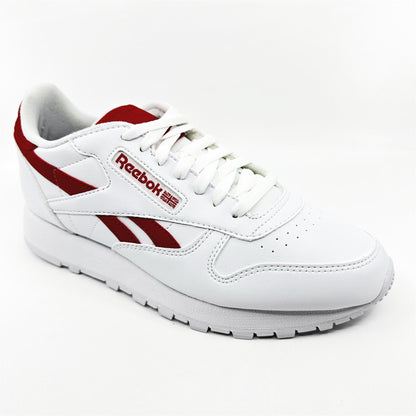 Reebok Classic Vegan White Vector Red Mens Athletic Sneaker