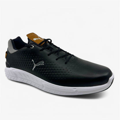 PUMA Ignite Articulate Leather Black Silver Mens Waterproof Golf Shoes