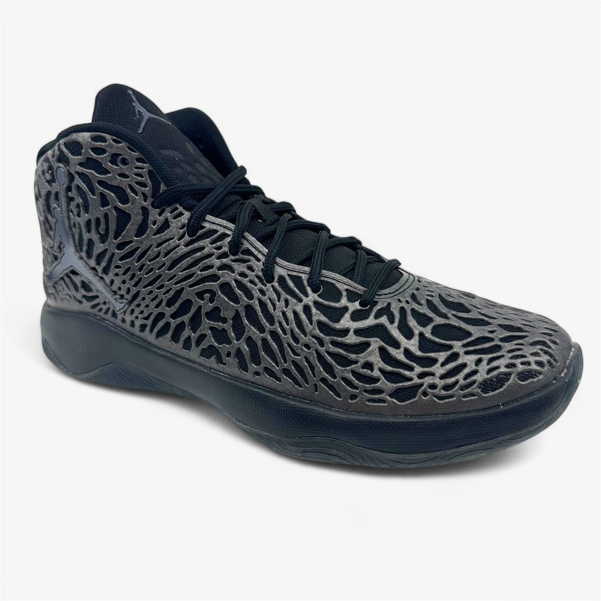 Jordan Ultra.Fly Black Metallic Hermatite Dark Grey Mens Athletic Sneaker