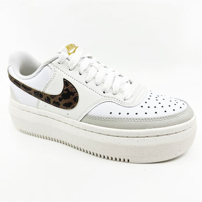 Nike Court Vision Alta White Archeo Brown Light Bone Womens Athletic Sneaker