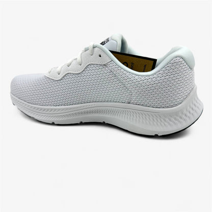 Skechers Go Run Consistent 2.0 Engaged White Black Womens Athletic Sneaker