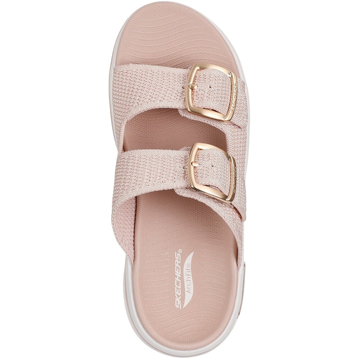 Women's Wide Fit Skechers Go Walk Arch Fit 2.0 Destined Sandals