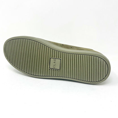 Clae Bradley Hiking Green Waxed Suede Mens Premium Casual Sneakers