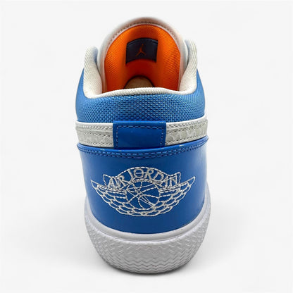 Jordan Air Jordan Retro V.1 White Italy University Blue Mens Athletic Sneaker