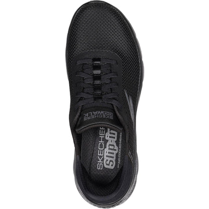 Women's Wide Fit Skechers 124836 Go Walk Flex Grand Entry Trainers