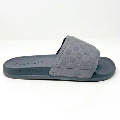 STNDRD Standard Los Angeles Monaco Checkerboard Gray Mens Slide Sandals