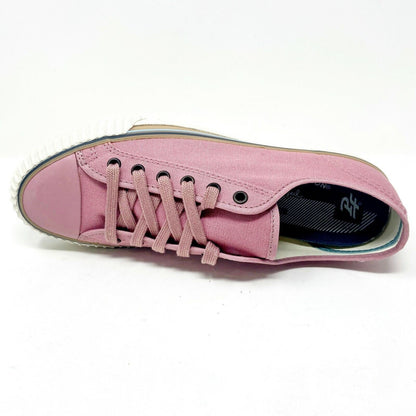 PF Flyers Center Lo Riess Pastel Pink White Womens Retro Sneakers PM11CL3K