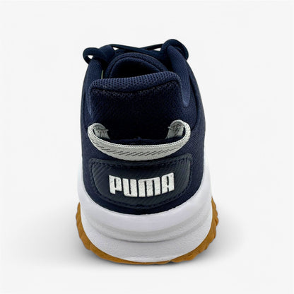 PUMA Fusion Grip Navy Silver Quiet Shade Mens Extra Wide Spikeless Golf Shoes