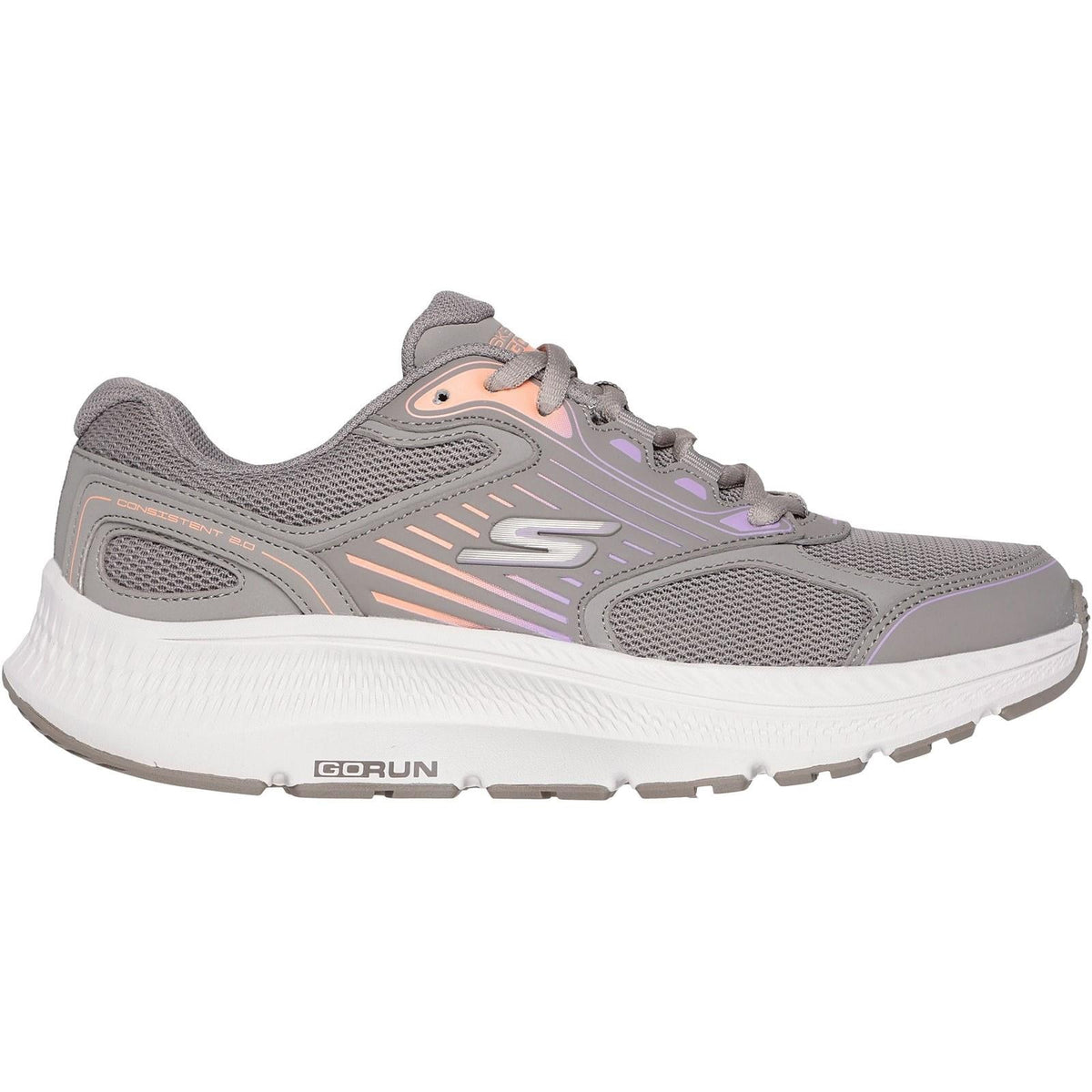Women's Wide Fit Skechers 128606 Go Run Consistent 2.0 Advantage Trainers