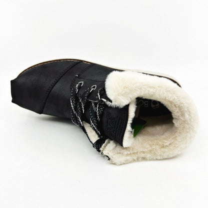 Skechers Chill Lugs Carefree Cozy Black Womens Size 7 Shearling Boots