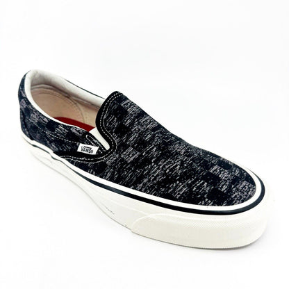 Vans Vault OG Classic Slip On (Jim Goldberg) Tv Static Black White Mens Sneakers
