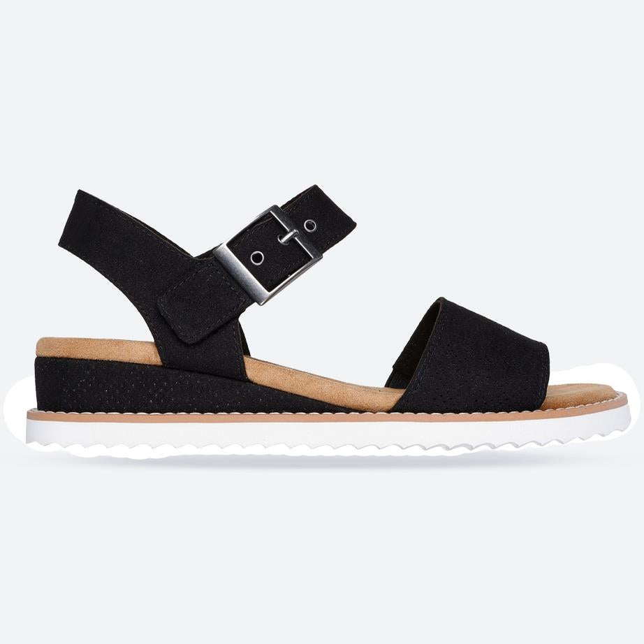 Women's Wide Fit Skechers 114147 Bobs Desert Kiss Serendipitous Sandals