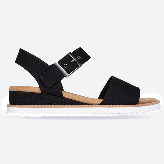 Women's Wide Fit Skechers 114147 Bobs Desert Kiss Serendipitous Sandals