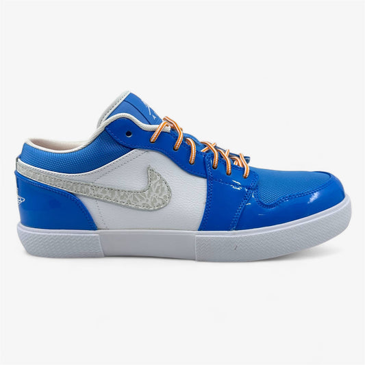 Jordan Air Jordan Retro V.1 White Italy University Blue Mens Athletic Sneaker